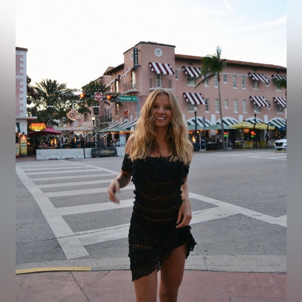 Black Rat & Boa Beach dress 100% Rayon